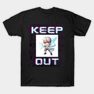 Keep Out - Anime Lover Game Sign T-Shirt